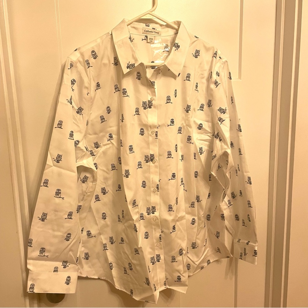 NEW! Coldwater Creek women’s plus button up shirt size 24W